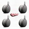 Service Caster 4'' Gray Heavy Duty Floor Safe Twin Wheel Caster 1/2'' Threaded Stem , 4PK SCC-TS02S100-TPR-GRY-121310-4 - alternate 2